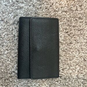 Louis Vuitton Black Taiga Key Holder